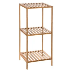 Etagère 4 Niveaux Salle Bain Varia Naturel Bambou -ATMOSPHERA Soldes Boutique etagere 4 niveaux salle bain varia naturel bambou 3