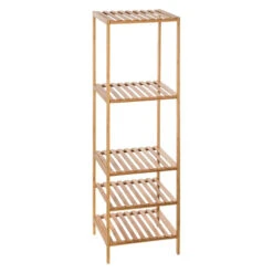 Etagère 5 Niveaux Salle Bain Varia Naturel Bambou -ATMOSPHERA Soldes Boutique etagere 5 niveaux salle bain varia naturel bambou 3