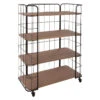 Etagère Métal Jordi 4 Niveaux Roulettes Atmosphera -ATMOSPHERA Soldes Boutique etagere metal jordi 4 niveaux roulettes atmosphera