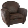 Fauteuil Enfant Coloris Vieux Cuir Atmosphera -ATMOSPHERA Soldes Boutique fauteuil enfant coloris vieux cuir atmosphera