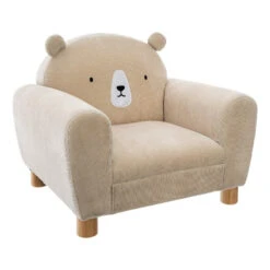 Fauteuil Enfant Oreilles Ours Brun Atmosphera