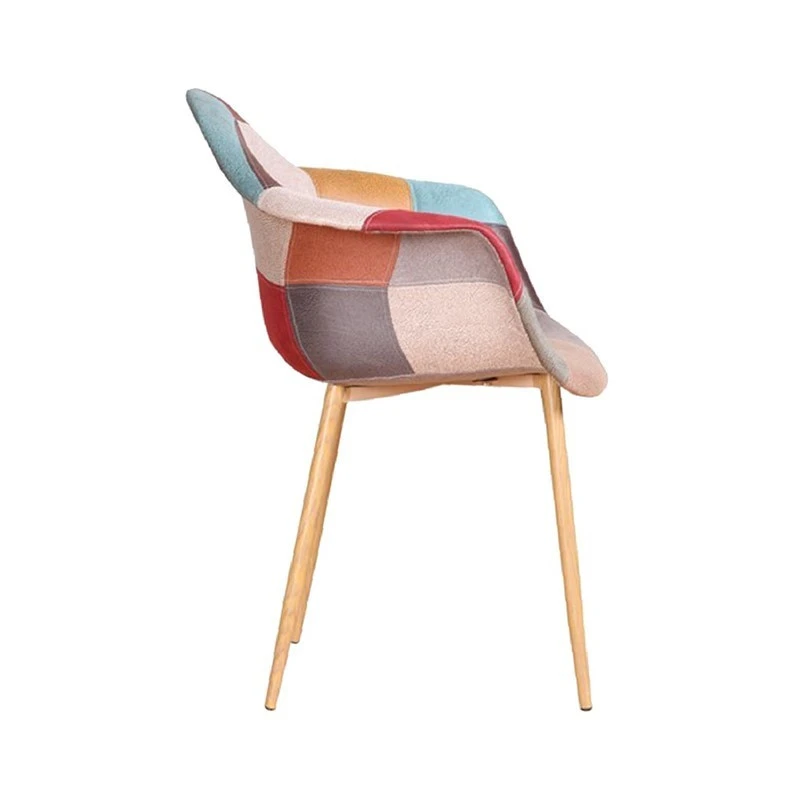 Fauteuil Oraz Patchwork Rouge 2 Fauteuil Oraz Patchwork Rouge – Image 2