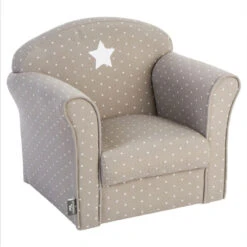 ATMOSPHERA Fauteuil Pour Enfant Taupe Décor étoiles
