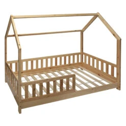 Lit Cabane 90x190 En Bois Sans Matelas Atmosphera 5 Lit Cabane 90x190 En Bois Sans Matelas Atmosphera -ATMOSPHERA Soldes Boutique lit cabane 90x190 en bois sans matelas atmosphera 1