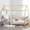 Lit Cabane 90x190 En Bois Sans Matelas Atmosphera -ATMOSPHERA Soldes Boutique lit cabane 90x190 en bois sans matelas atmosphera