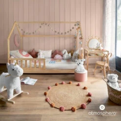 Lit Cabane 90x190 En Bois Sans Matelas Atmosphera 6 Lit Cabane 90x190 En Bois Sans Matelas Atmosphera -ATMOSPHERA Soldes Boutique lit cabane 90x190 en bois sans matelas atmosphera 2