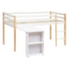 Lit Combi Bureau Enfant Pin Blanc Atmosphera -ATMOSPHERA Soldes Boutique lit combi bureau enfant pin blanc atmosphera