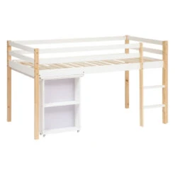 Lit Combi Bureau Enfant Pin Blanc Atmosphera -ATMOSPHERA Soldes Boutique lit combi bureau enfant pin blanc atmosphera 2