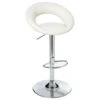 Tabouret De Bar Sasha Blanc Atmosphera -ATMOSPHERA Soldes Boutique lot 2 tabourets de bar sasha blanc