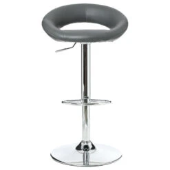 Tabouret De Bar Sasha Gris Atmosphera -ATMOSPHERA Soldes Boutique lot 2 tabourets de bar sasha gris 2