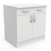 Demeyere Meuble Bas De Cuisine Blanc 2 Portes Mammy -ATMOSPHERA Soldes Boutique meuble bas de cuisine blanc 2 portes mammy