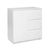 Meuble De Rangement 1 Porte 3 Tiroirs Blanc -ATMOSPHERA Soldes Boutique meuble de rangement 1 porte 3 tiroirs blanc image