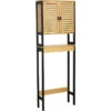 Meuble Dessus WC 2 Portes MDF Et Bambou Cebu -ATMOSPHERA Soldes Boutique meuble dessus wc 2 portes mdf et bambou cebu