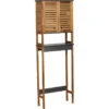 Meuble Dessus WC Acacia 2 Portes 1 étagère -ATMOSPHERA Soldes Boutique meuble dessus wc acacia 2 portes 1 etagere