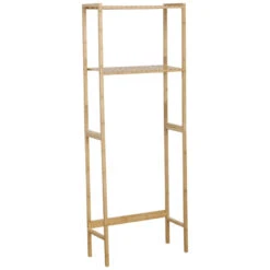 Meuble Dessus WC Bambou 2 étagères