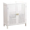 Meuble Sous Lavabo 2 Portes Blanc Lux -ATMOSPHERA Soldes Boutique meuble sous lavabo 2 portes blanc lux