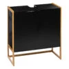 Meuble Sous Lavabo 2 Portes Noir Natureo 5Five -ATMOSPHERA Soldes Boutique meuble sous lavabo 2 portes noir natureo 5five