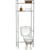 Meuble WC 2 Tablettes Pour Toilettes Chrome -ATMOSPHERA Soldes Boutique meuble wc 2 tablettes pour toilettes chrome