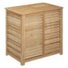 Panier à Linge Double En Bambou Sicela 5Five -ATMOSPHERA Soldes Boutique panier a linge double en bambou tissu