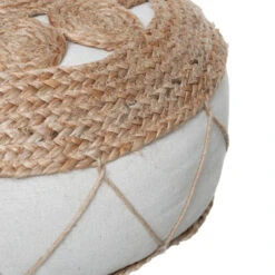Pouf En Jute Ajouré 43x18 Atmosphera -ATMOSPHERA Soldes Boutique pouf en jute ajoure 43x18 atmosphera 2