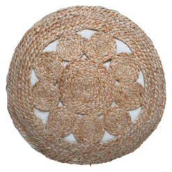 Pouf En Jute Ajouré 43x18 Atmosphera -ATMOSPHERA Soldes Boutique pouf en jute ajoure 43x18 atmosphera 4