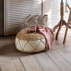 Pouf En Jute Ajouré 43x18 Atmosphera -ATMOSPHERA Soldes Boutique pouf en jute ajoure 43x18 atmosphera 5
