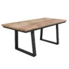 Table à Manger Bois Et Pieds Métal En U -ATMOSPHERA Soldes Boutique table a manger bois et pieds metal en u