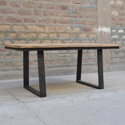 Table à Manger Bois Et Pieds Métal En U -ATMOSPHERA Soldes Boutique table a manger bois et pieds metal en u 2