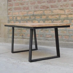 Table à Manger Bois Et Pieds Métal En U -ATMOSPHERA Soldes Boutique table a manger bois et pieds metal en u 4