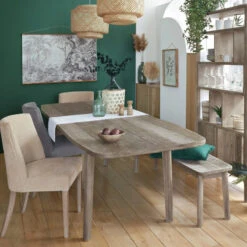 Table à Manger Extensible Bois D'acacia Banila Atmosphera 7 Table à Manger Extensible Bois D'acacia Banila Atmosphera -ATMOSPHERA Soldes Boutique table a manger extensible bois d acacia banila atmosphera 1
