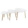 Table Basse Mileo Blanc Lot De 3 Atmosphera -ATMOSPHERA Soldes Boutique table basse mileo blanc lot de 3 atmosphera