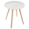 Table Basse Ronde Mileo Blanc Atmosphera -ATMOSPHERA Soldes Boutique table basse ronde mileo blanc atmosphera