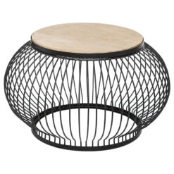 Table Basse X2 Métal Et Bois De Manguier Esther Atmosphera 11 Table Basse X2 Métal Et Bois De Manguier Esther Atmosphera -ATMOSPHERA Soldes Boutique table basse x2 en metal et bois de manguier atmosphera 3