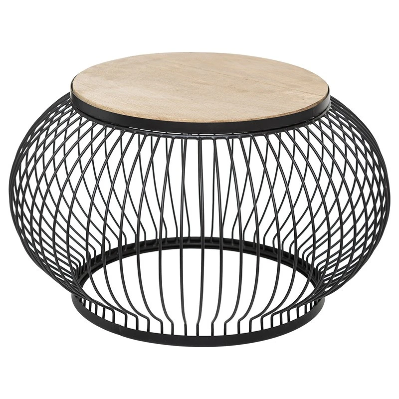 Table Basse X2 Métal Et Bois De Manguier Esther Atmosphera 4 Table Basse X2 Métal Et Bois De Manguier Esther Atmosphera – Image 4