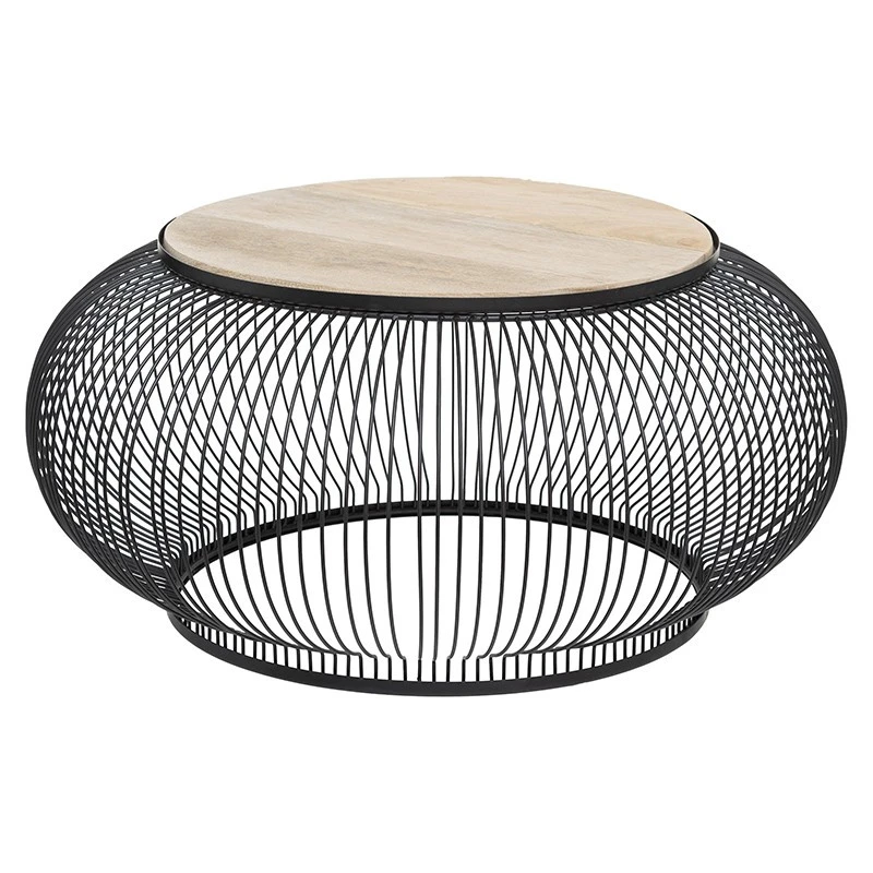 Table Basse X2 Métal Et Bois De Manguier Esther Atmosphera 5 Table Basse X2 Métal Et Bois De Manguier Esther Atmosphera – Image 5