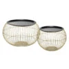 Table Basse X2 Métal Doré Alya Atmosphera -ATMOSPHERA Soldes Boutique table basse x2 metal dore alya atmosphera