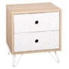 Table De Chevet 2 Tiroirs Effy Atmosphera -ATMOSPHERA Soldes Boutique table de chevet 2 tiroirs effy atmosphera