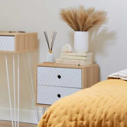 Table De Chevet 2 Tiroirs Effy Atmosphera -ATMOSPHERA Soldes Boutique table de chevet 2 tiroirs effy atmosphera 3