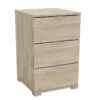 Demeyere Table De Chevet 3 Tiroirs Perfect Naturel -ATMOSPHERA Soldes Boutique table de chevet 3 tiroirs perfect naturel