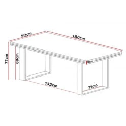 Table Salle Manger 180 Cm Marseille -ATMOSPHERA Soldes Boutique table salle manger 180 cm marseille 1 2