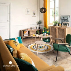 Tables Basses Mileo Bois Lot De 3 Atmosphera -ATMOSPHERA Soldes Boutique tables basses mileo bois lot de 3 atmosphera 1