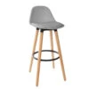 Tabouret Bar Maxon Simili Gris Atmosphera -ATMOSPHERA Soldes Boutique tabouret bar maxon simili gris atmosphera