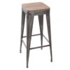 Tabouret De Bar Gris Joris GM Atmosphera -ATMOSPHERA Soldes Boutique tabouret de bar gris joris gm atmosphera