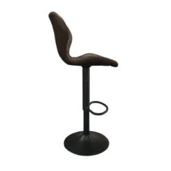 Tabouret De Bar Malaga PU Brun Foncé -ATMOSPHERA Soldes Boutique tabouret de bar malaga pu brun fonce 4