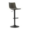 Tabouret De Bar Réglable Trevi PU Gris -ATMOSPHERA Soldes Boutique tabouret de bar reglable trevi pu gris