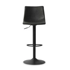 Tabouret De Bar Réglable Trevi PU Noir -ATMOSPHERA Soldes Boutique tabouret de bar reglable trevi pu noir 3