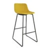 Tabouret Haut Cholo Tissu Jaune -ATMOSPHERA Soldes Boutique tabouret haut cholo tissu jaune