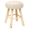 Tabouret Suzette Beige Atmosphera -ATMOSPHERA Soldes Boutique tabouret suzette beige atmosphera