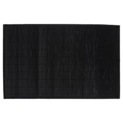 Tapis Latte Bambou 120x170cm Noir Atmosphera