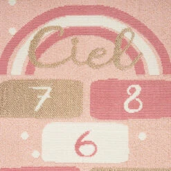 Tapis Marelle Rose 80x152 Cm Atmosphera -ATMOSPHERA Soldes Boutique tapis marelle rose 80x152 cm atmosphera 1 2